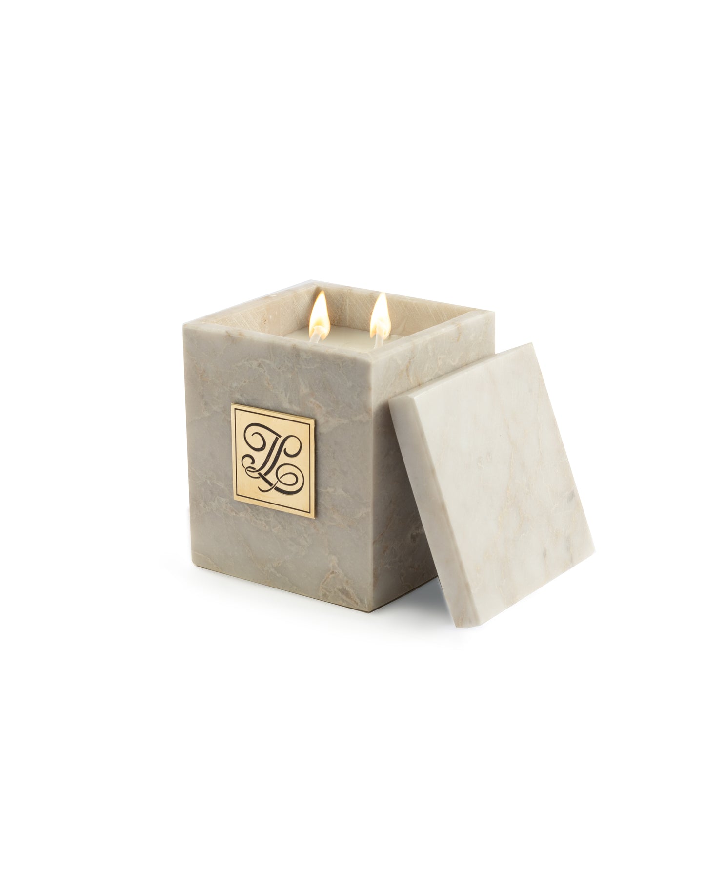 Squared Marble Candle