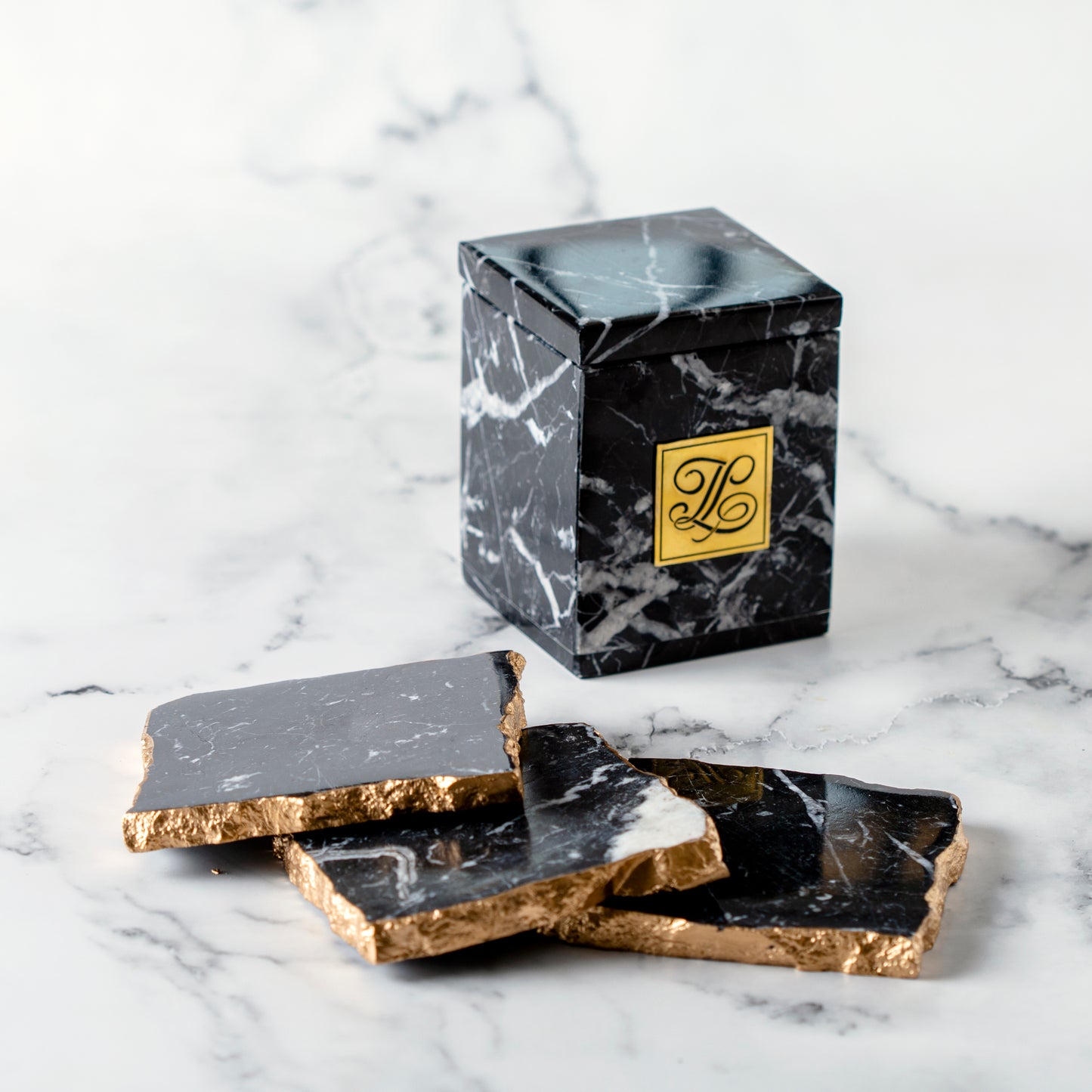 Squared Marble Coasters