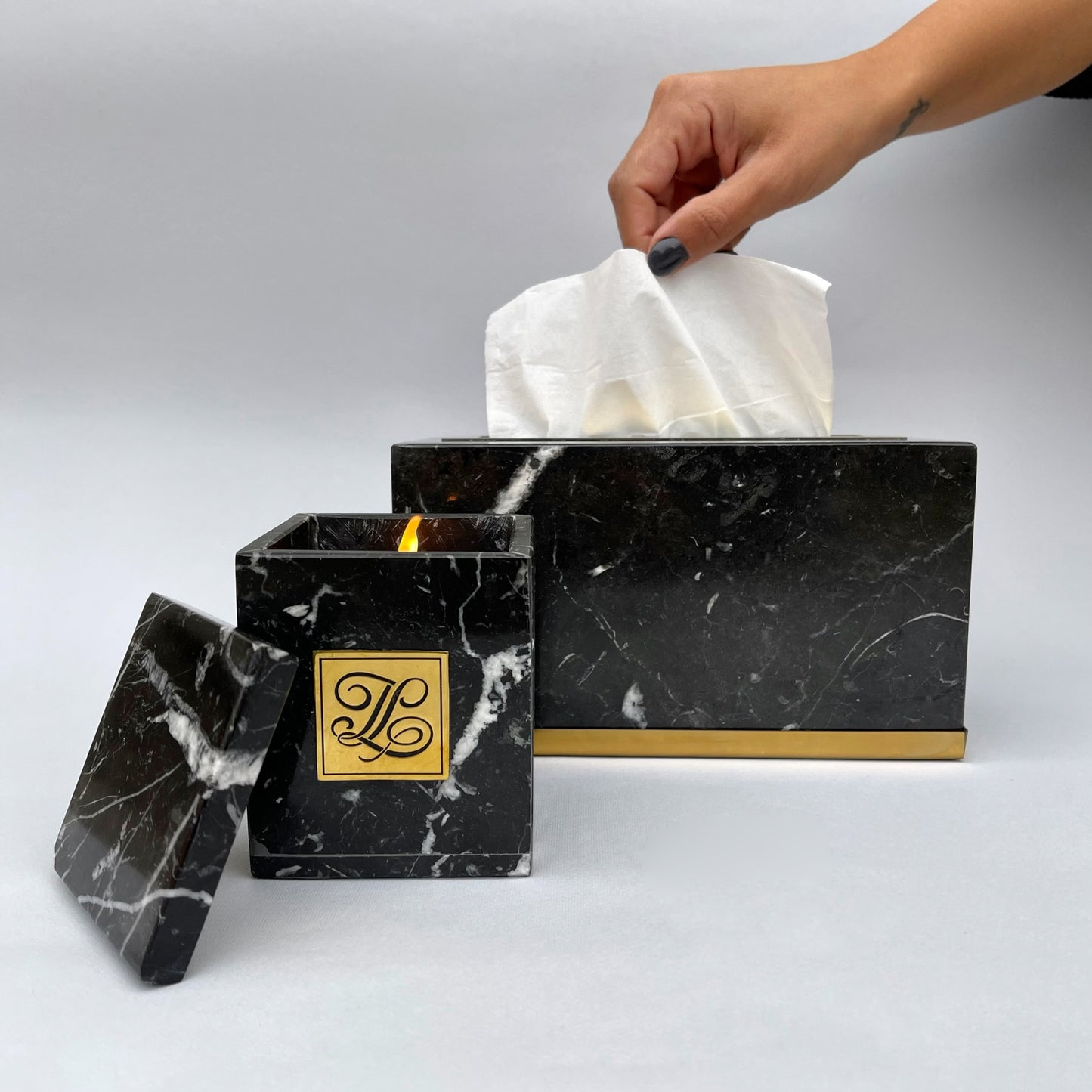 Marble Tissue Box