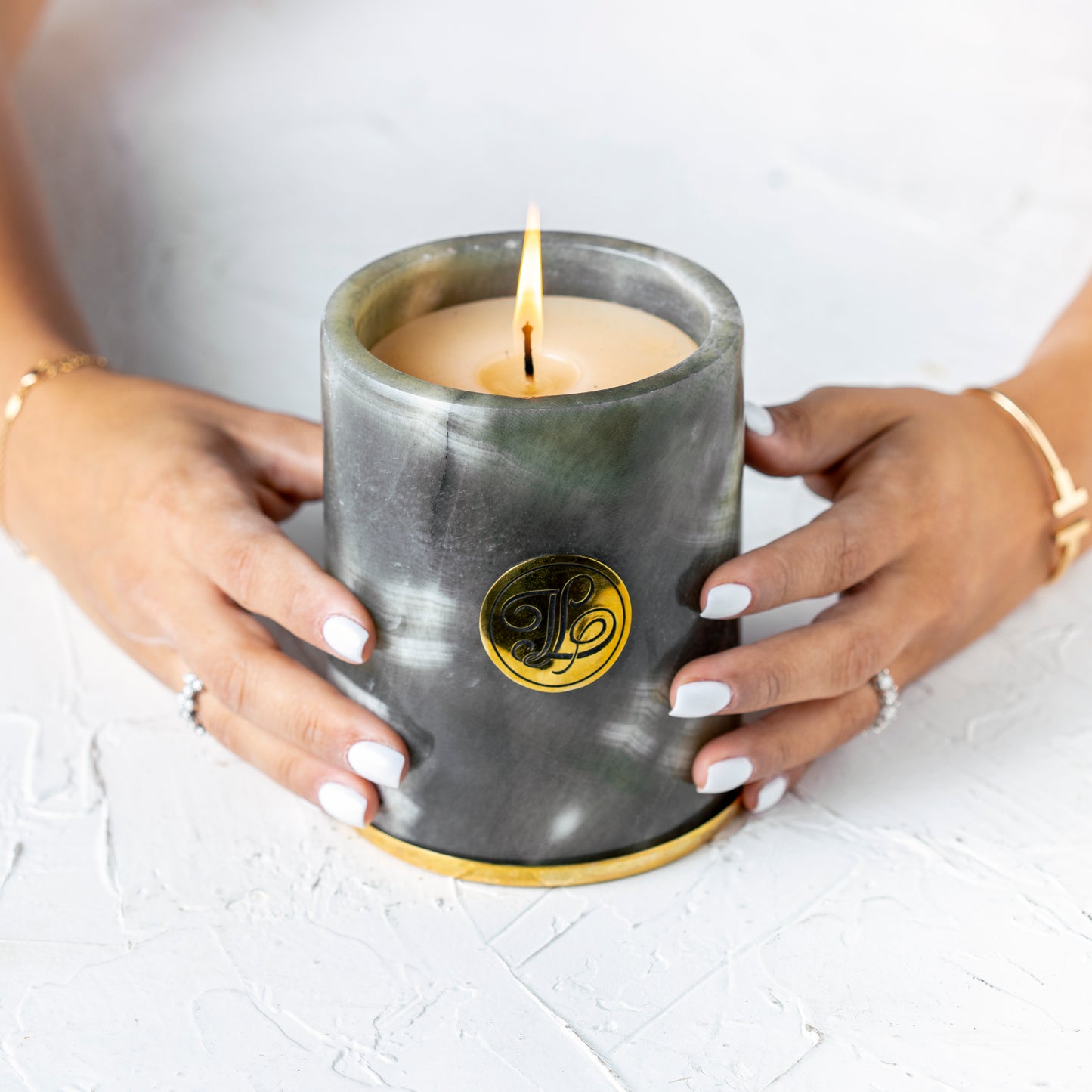 Round Marble Candles